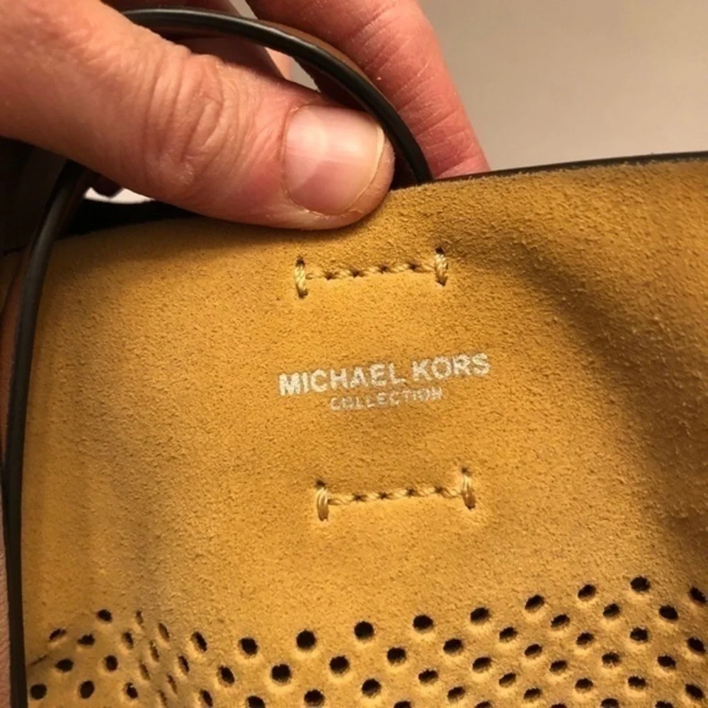 Michael kors collection suede Miranda tote bag